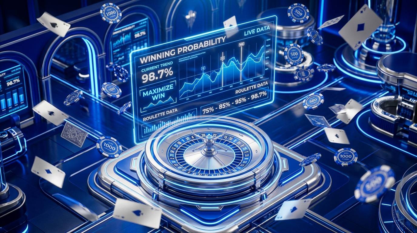 Grafik hijau menyala pada layar dasbor analitik real-time yang modern