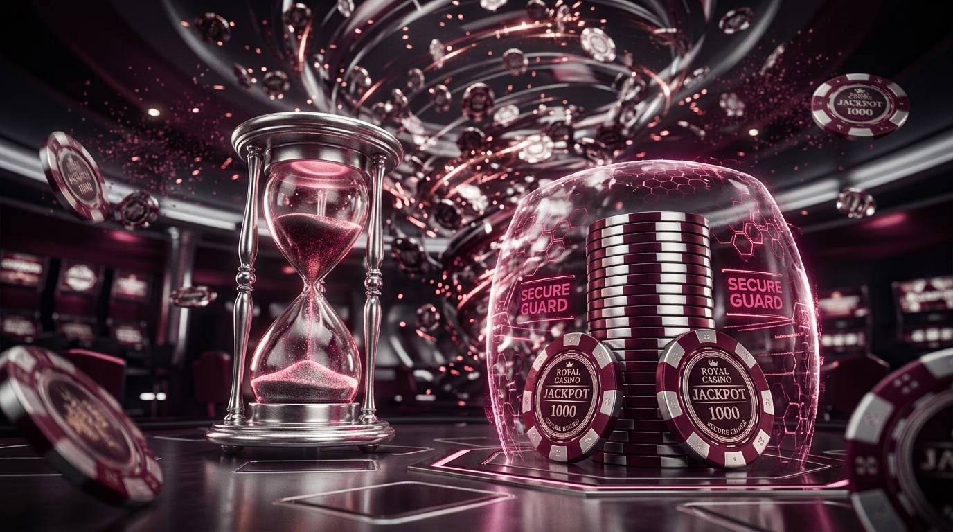 Kalkulator digital elegan yang menyoroti perhitungan ROI di arena hiburan