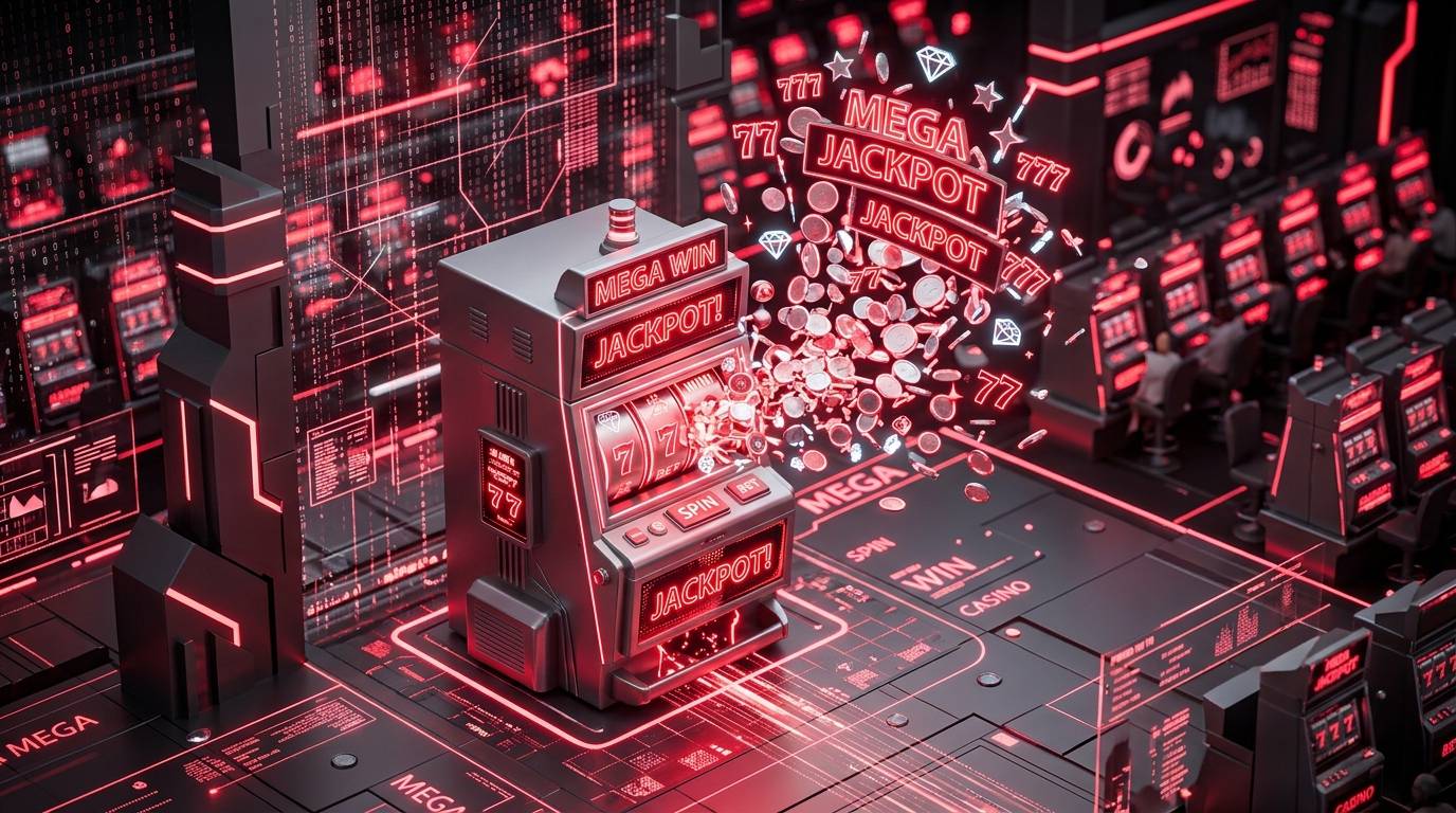 Perbandingan antara lantai kasino fisik klasik berdebu dengan layar proyeksi holografik ponsel pintar modern