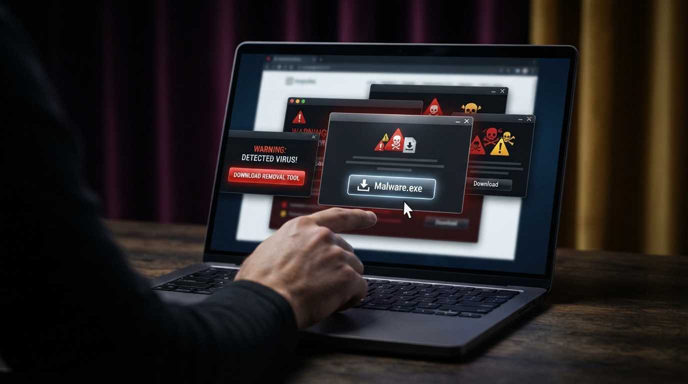 Bahaya Iklan Pop-Under yang Memaksa Anda Mengunduh File .exe Berbahaya