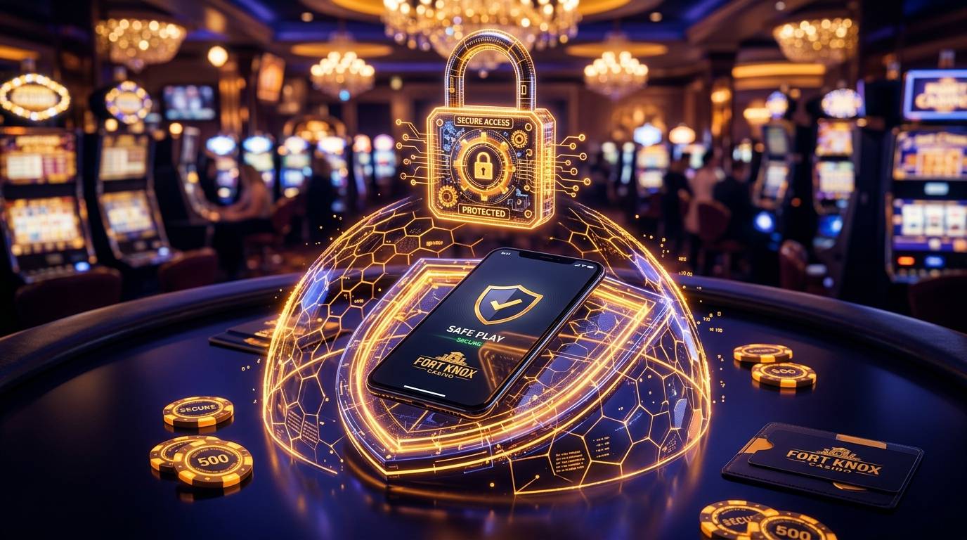 Kaca pembesar digital bercahaya membedah alamat web URL menjadi kode hijau aman dan kail merah palsu