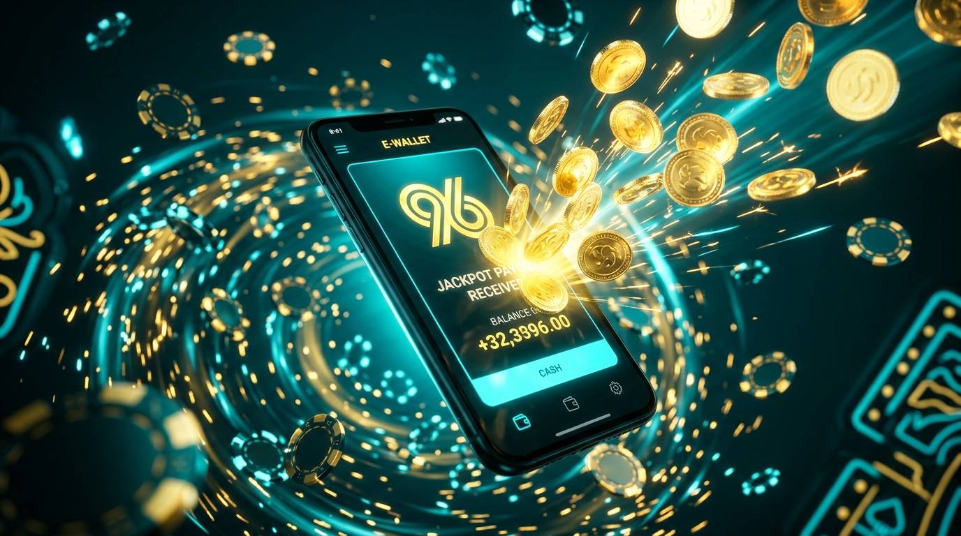 Jam digital bercahaya di atas brankas kasino menahan sementara koin digital di dalam terowongan data